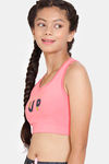 Zelocity Girls Quick Dry Slip On Sports Bra - Sun Kissed Coral — thumbnail 3